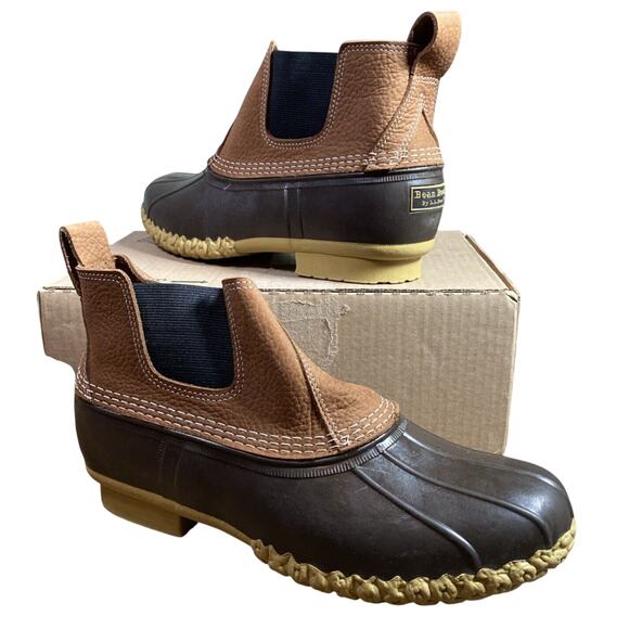 Man's Boots L.L.Bean Bean Boot 6.5" Chelsea Duck Boot Waterproof 13M Item 520264 - Picture 1 of 11